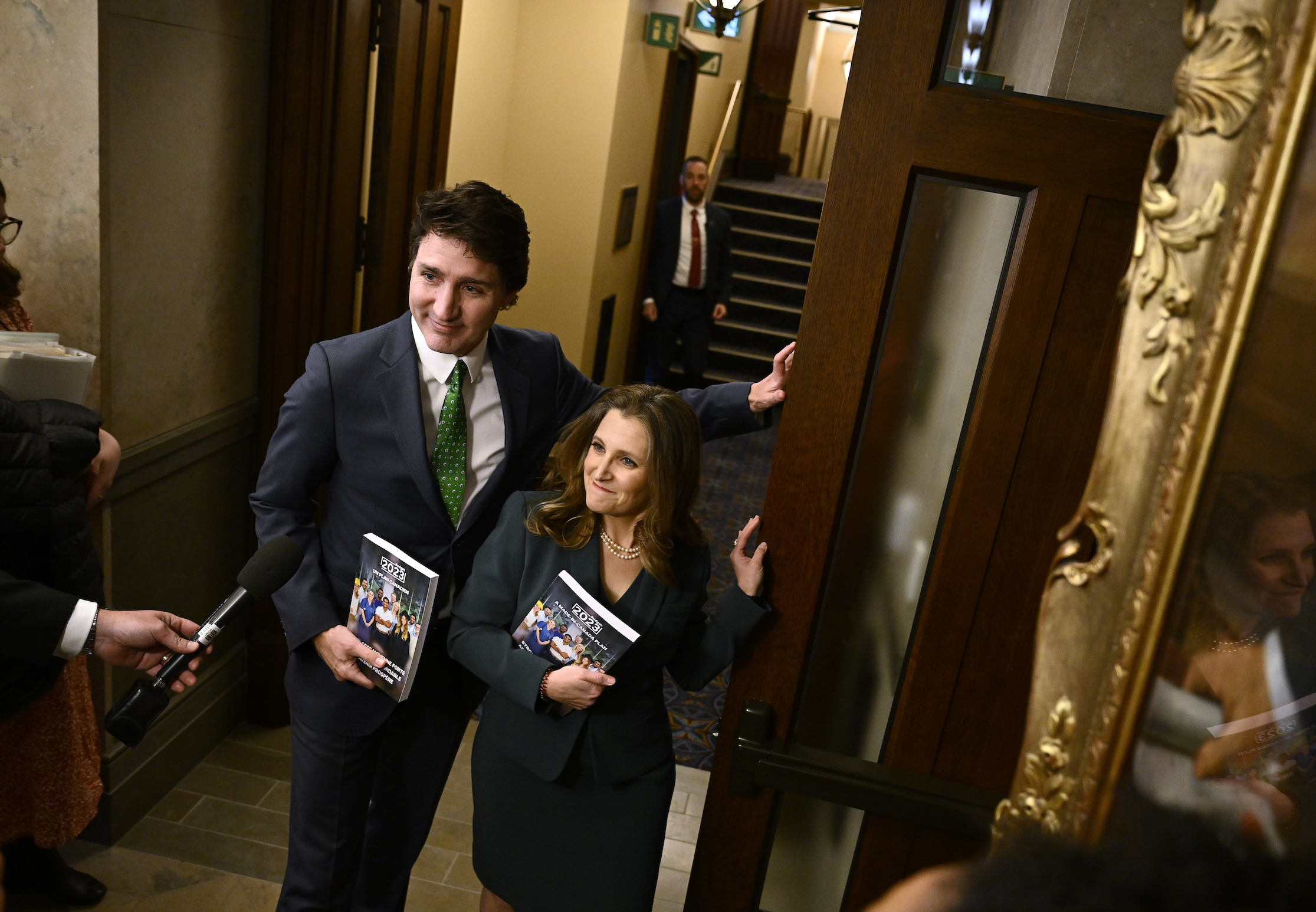 Justin Trudeau and Chrystia Freeland.