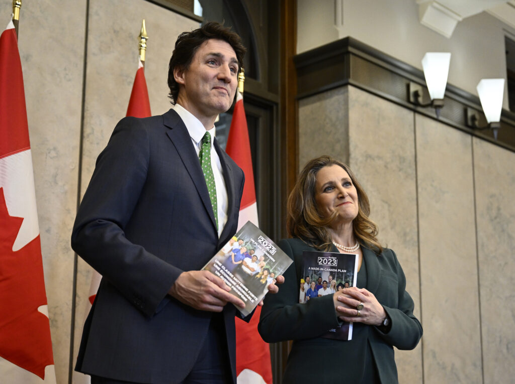 Justin Trudeau and Chrystia Freeland